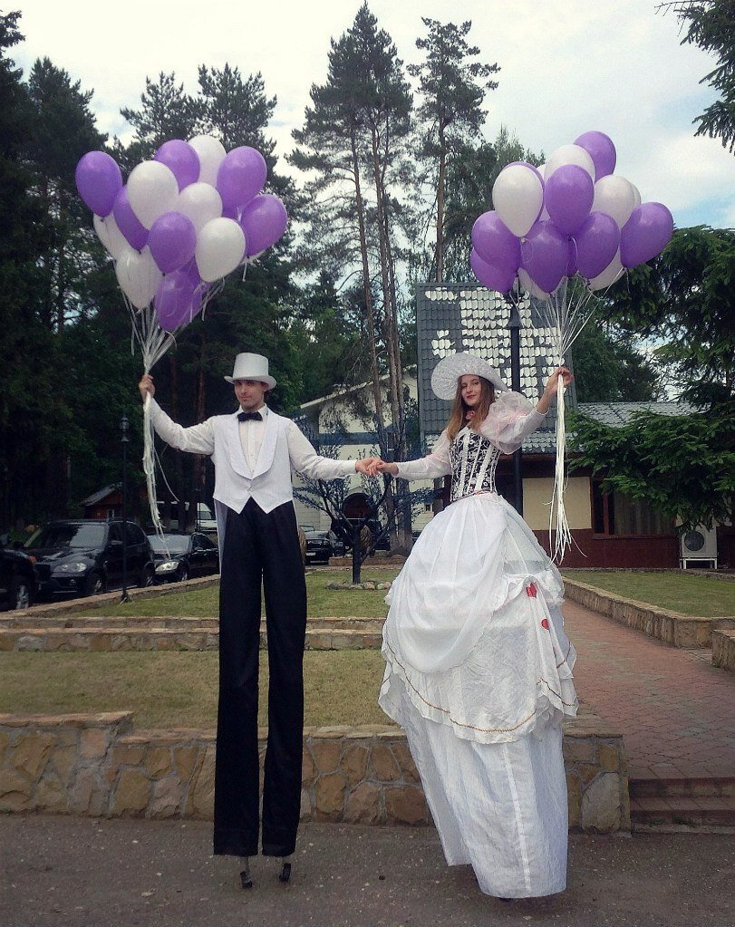 ходулисты, фотозона с ходулистами, ходулисты на свадьбу, ходулисты на велком, ходулисты венецианский карнавал