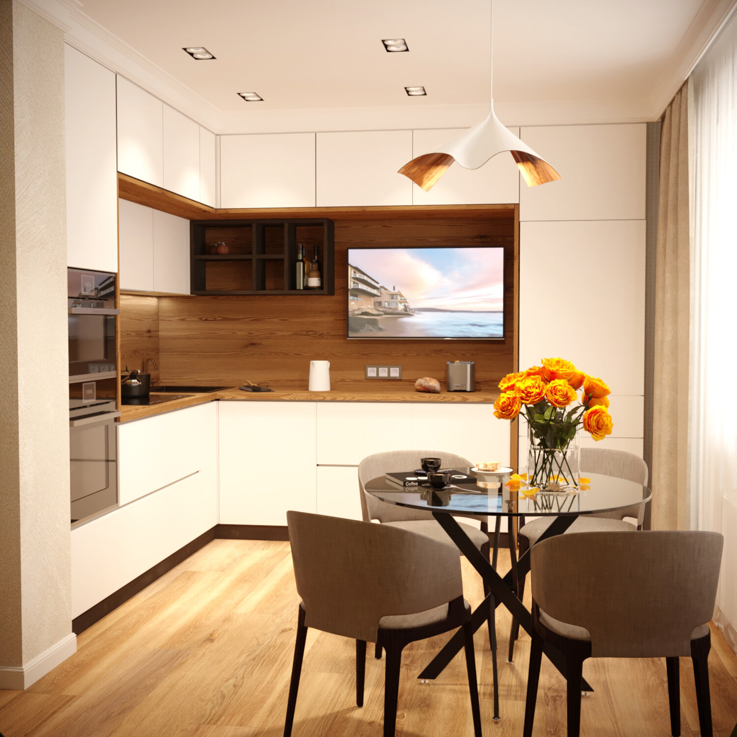 дизайн кухни в современном стиле, интерьер кухни в квартире, дизайн кухни интерьер, дизайн кухни, интерьер кухни