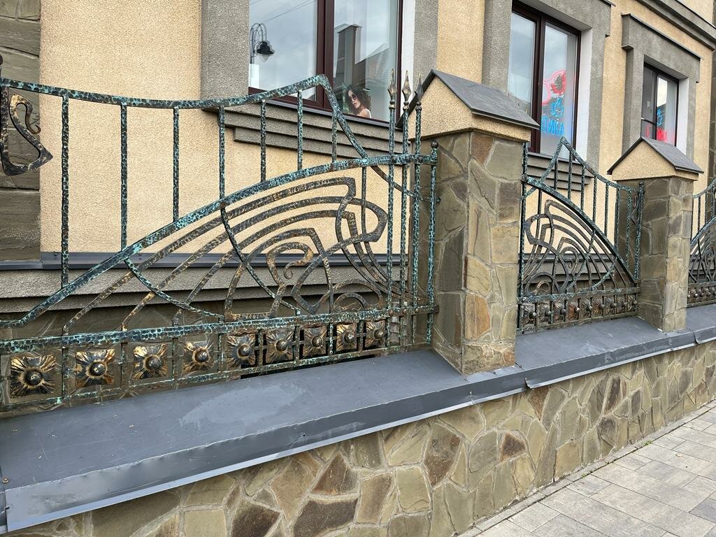 кованые заборы, кованые перила, красивые кованые заборы, забор, перила кованые пбл 19-3