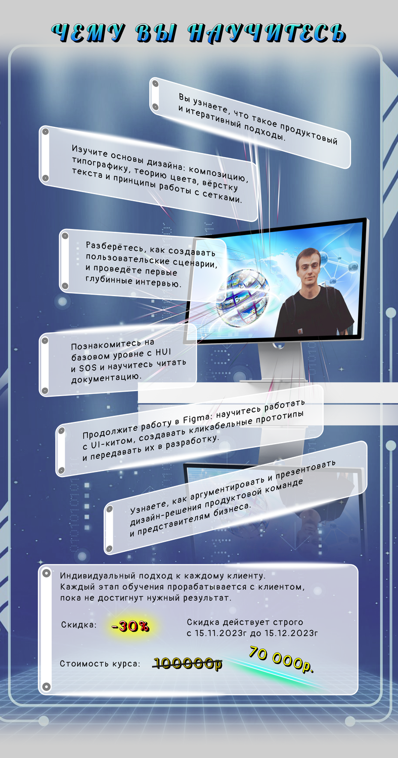 страница с текстом, дизайн баннера, дизайн рекламы, курсы дизайна, бизнес