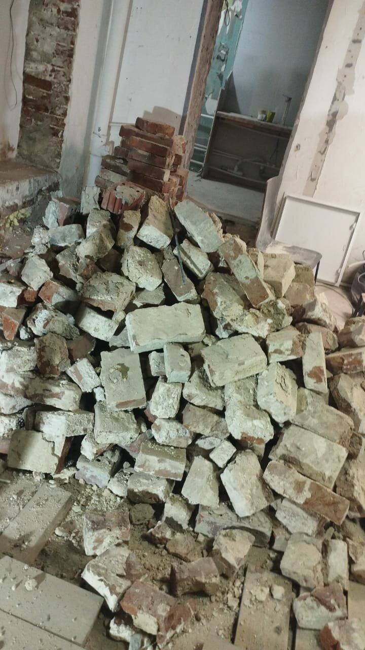 бой кирпича, битый кирпич, кирпич бу, кирпич, лом кирпича
