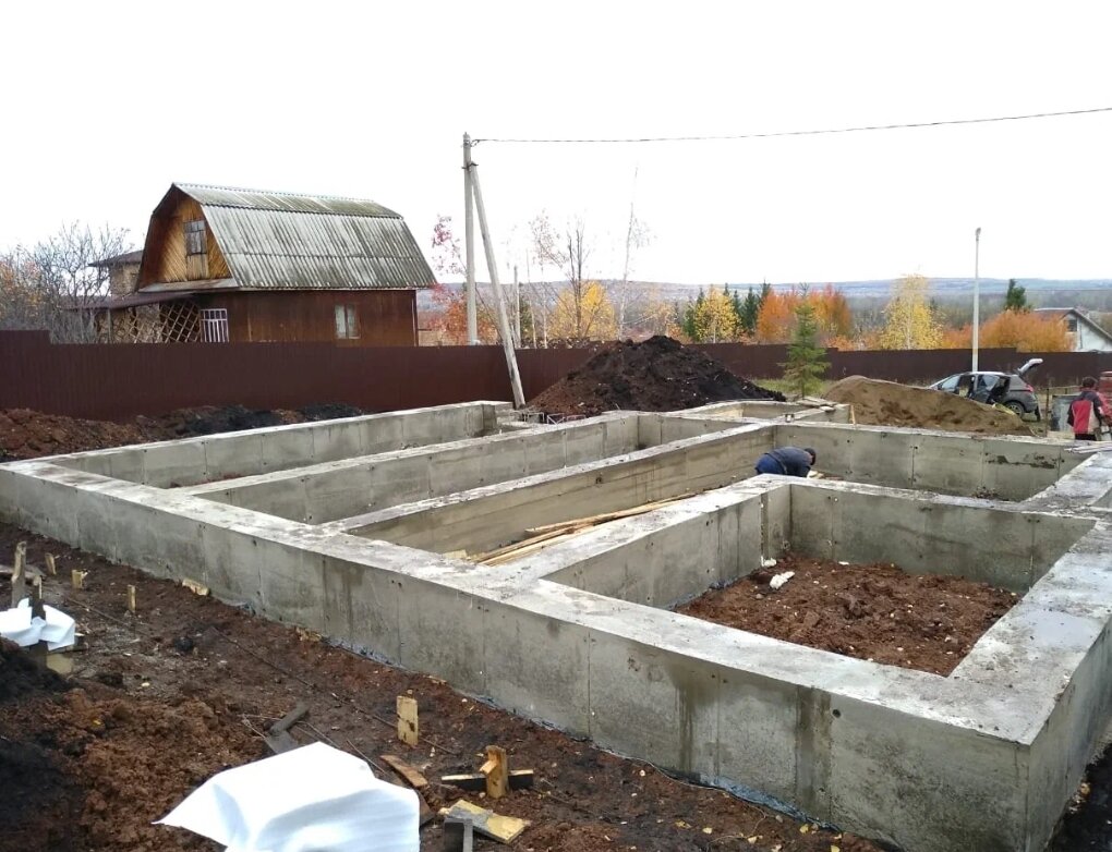 фундамент для частного дома, фундамент под дом, ленточный фундамент для дома, фундамент ленточный, фундамент монолитный