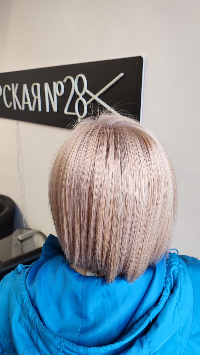 окрашивание волос, окрашивания, стрижки и окрашивание, девушка, блонд