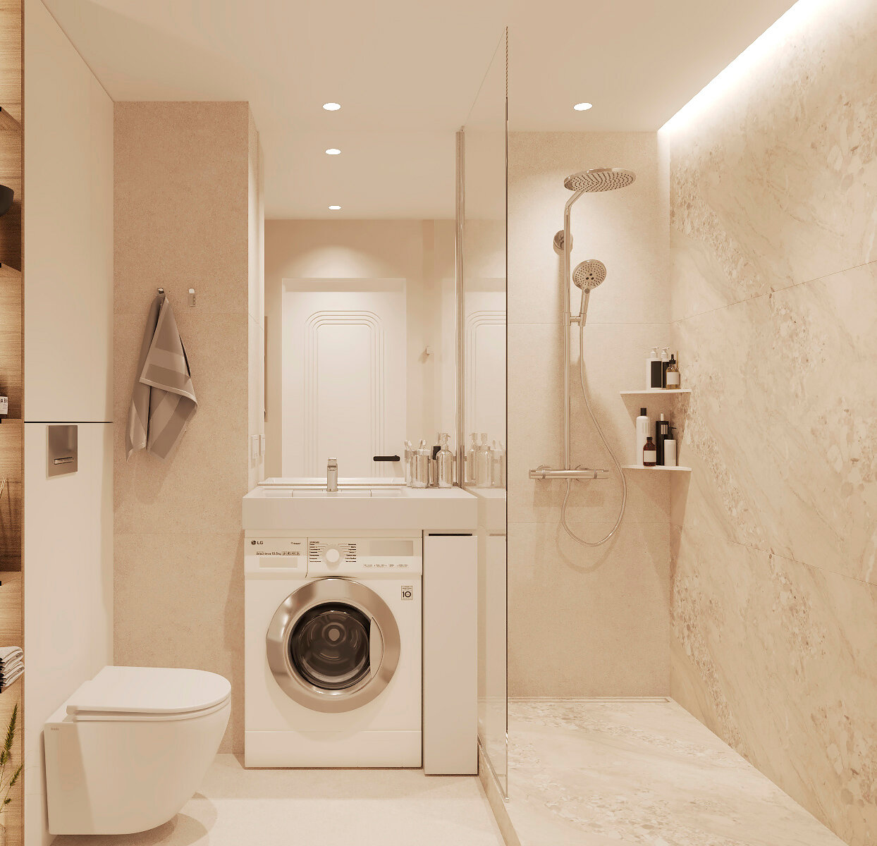 стиральная машина lg, дизайн небольшой ванной, интерьер небольшой ванной, ванная комната со стиральной машиной дизайн, интерьер