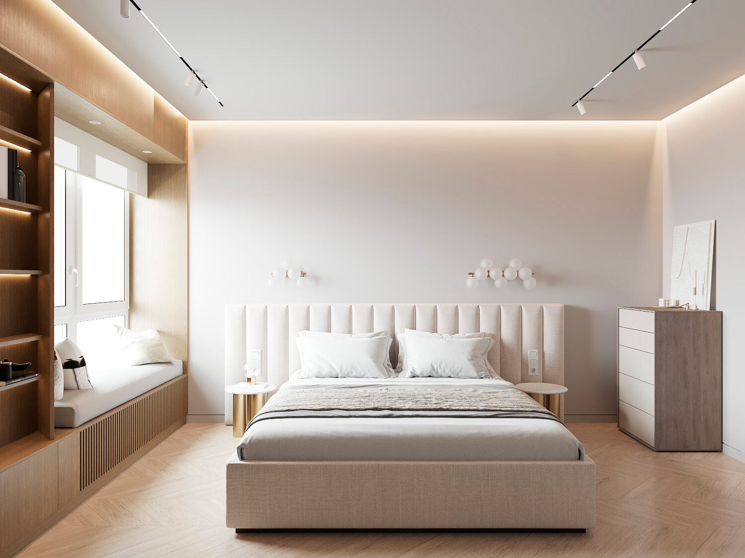 интерьер спальни в стиле минимализм, дизайн спальни современный, современный интерьер спальни, небольшая спальня дизайн, спальня в стиле минимализм