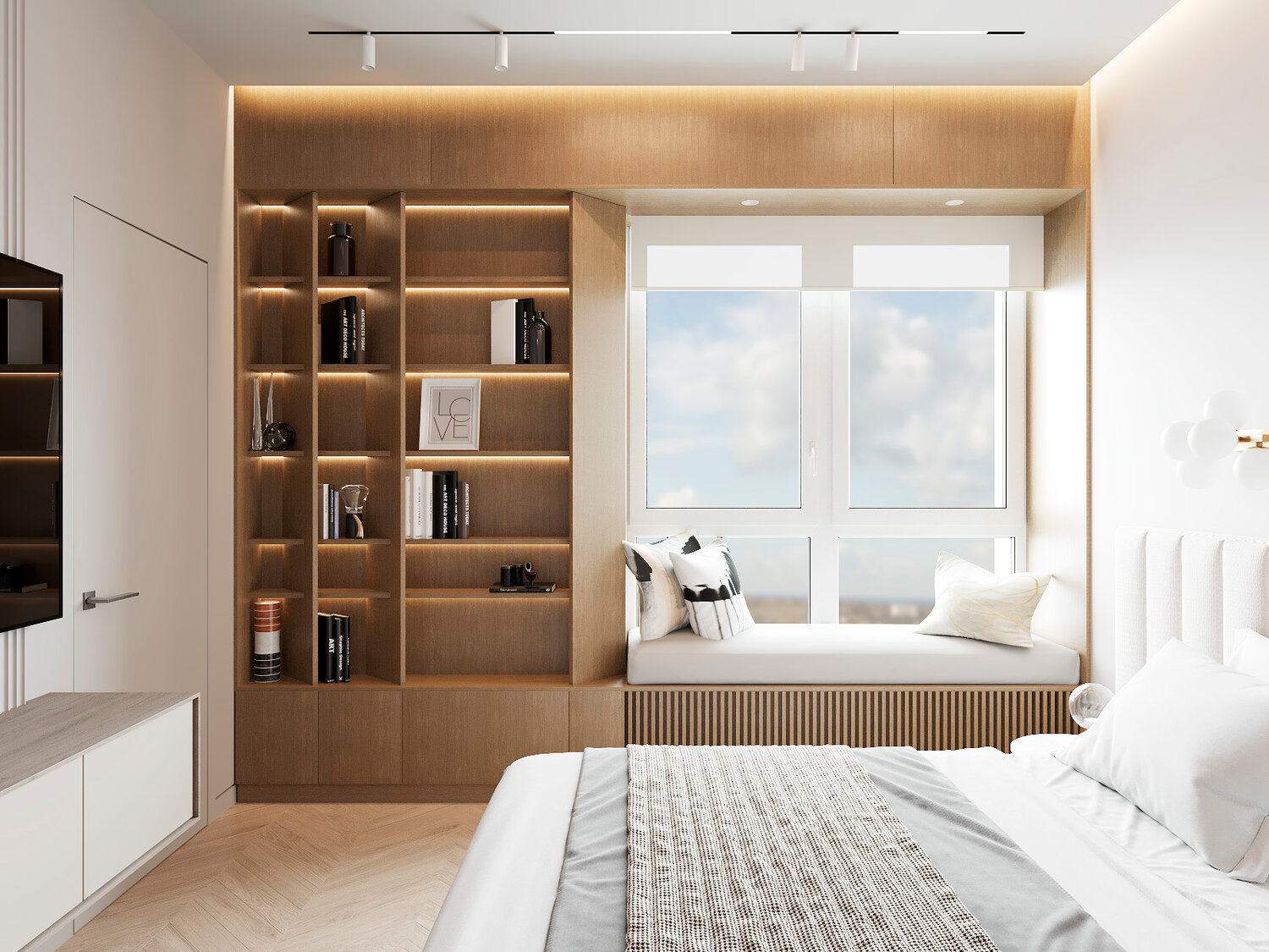 дизайн интерьера, интерьер спальни, интерьеры квартир, современный интерьер, спальня дизайн