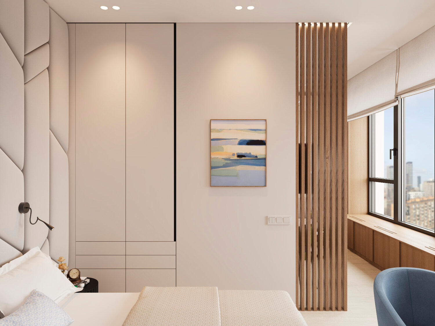 современный интерьер, дизайн интерьера, дизайн, интерьер спальни, интерьер