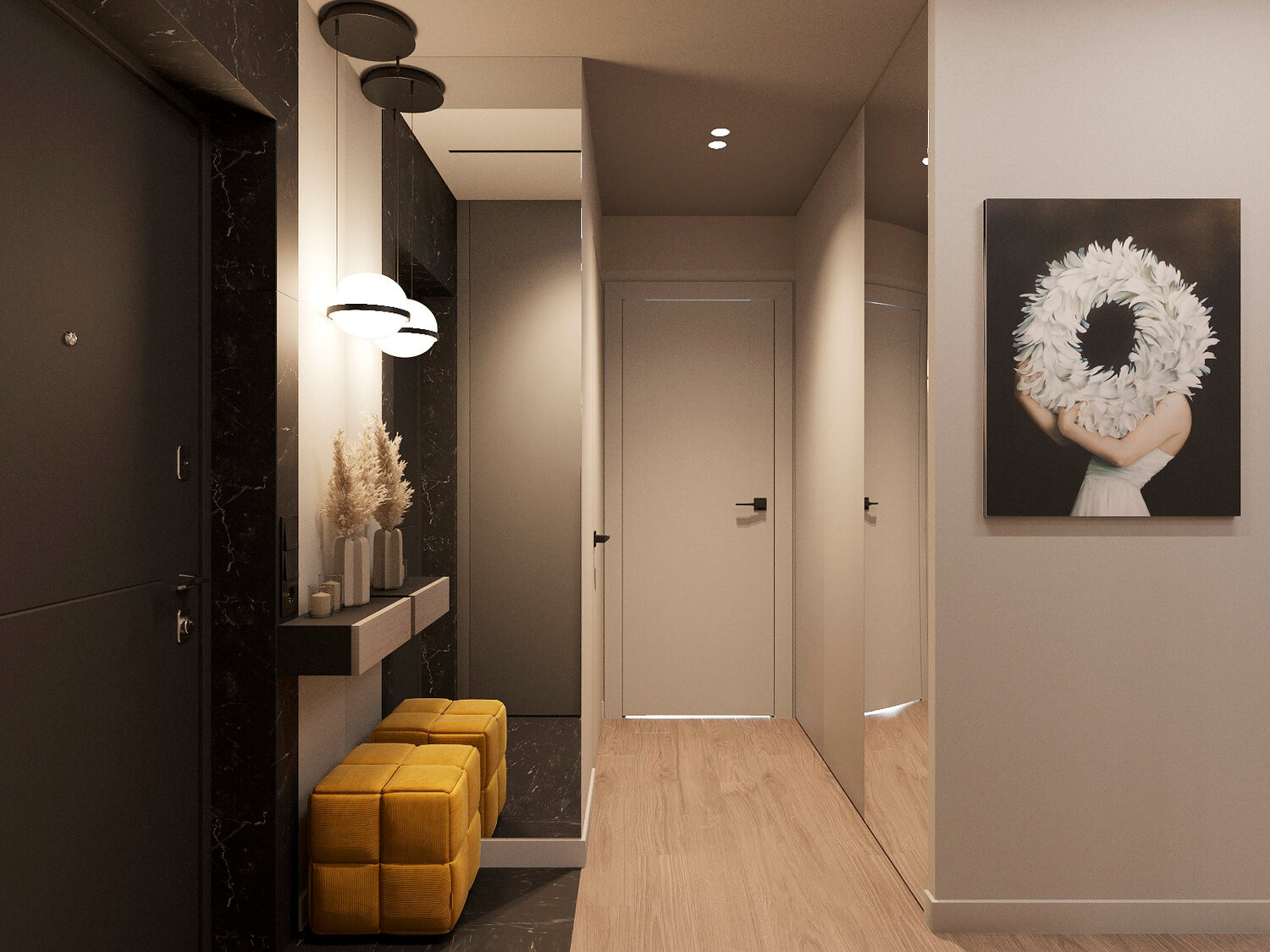 стильная прихожая дизайн, дизайн прихожей в современном стиле, дизайн прихожей, интерьер прихожей в современном стиле, дизайн узкой прихожей