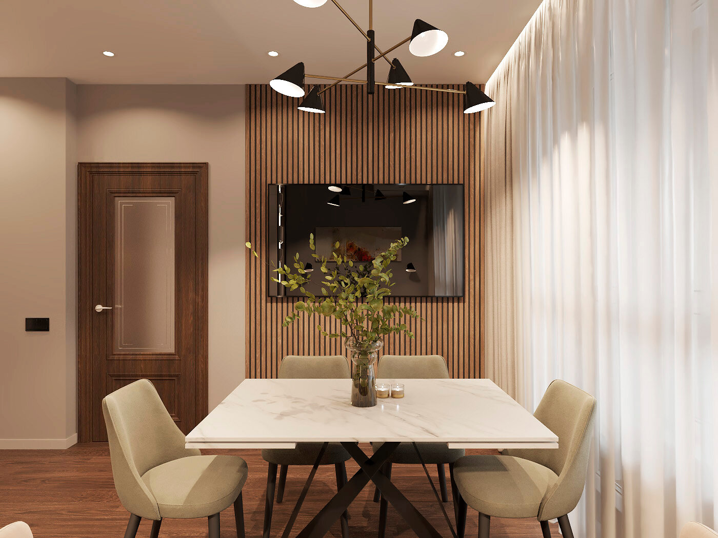 кухня дизайн интерьер, современный бежевый интерьер, дизайн интерьера, современная кухня гостиная, интерьер современный