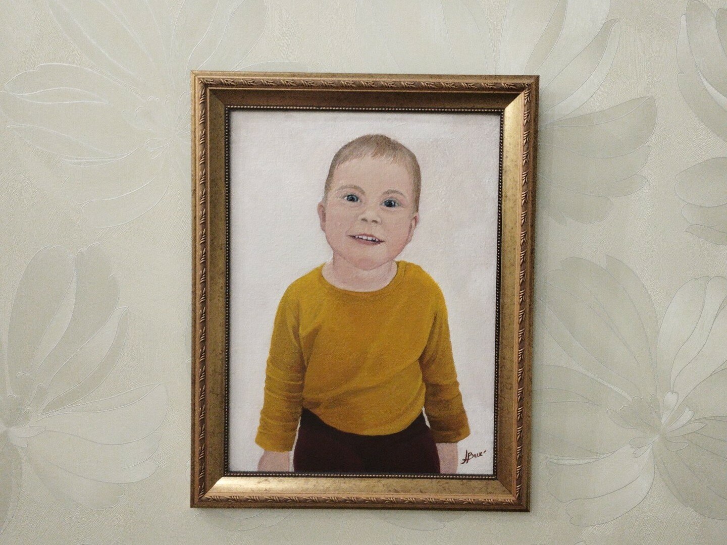 портрет, портрет картина, портрет по фотографии, ребенок, детский портрет маслом