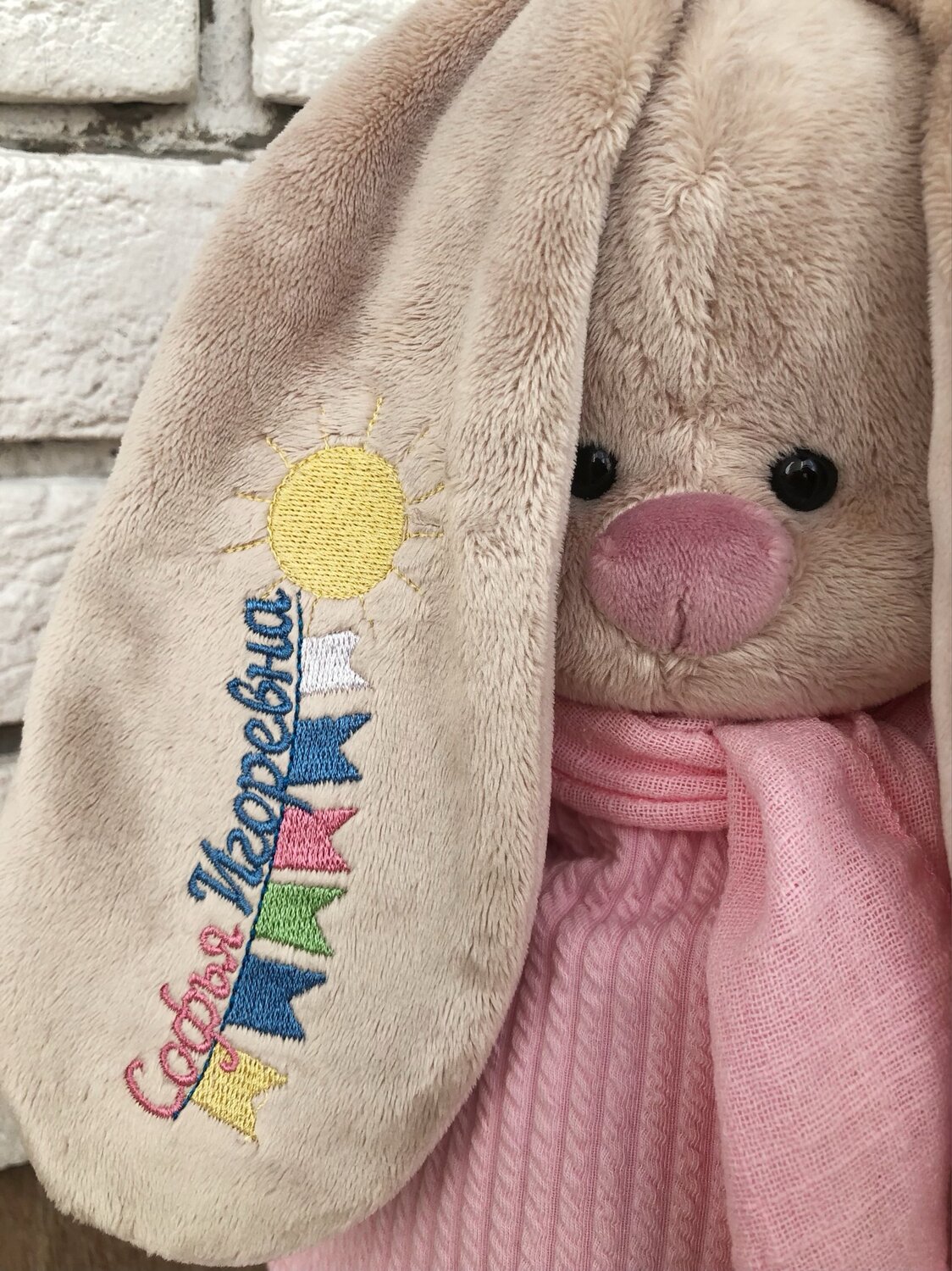 зайка ми, игрушка зайка ми, игрушка зайка, мягкая игрушка зайка, именная игрушка с вышивкой