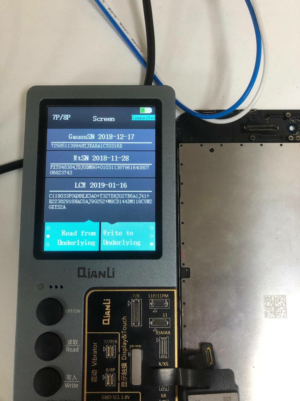 программатор для айфона, icopy plus 2.1, qianli icopy plus 2.2, жк экран, мобильный телефон