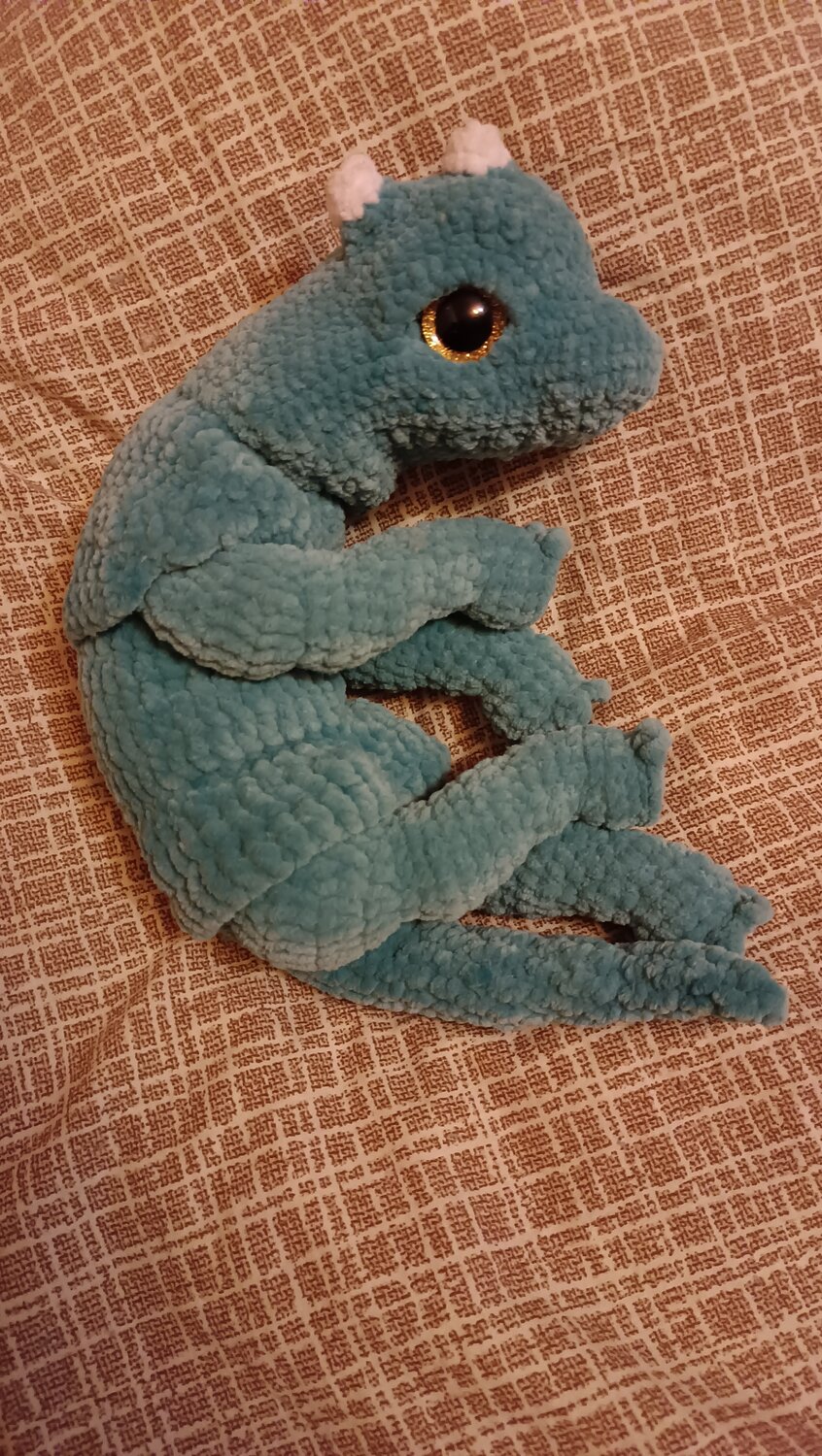 игрушка дракончик, игрушка хамелеон, игрушка дракон, дракоша из плюшевой пряжи, динозаврик дино плюшевая игрушка
