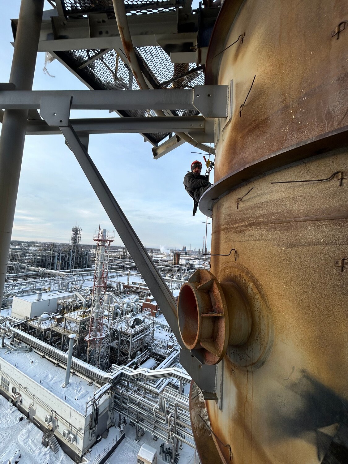 нефтегазовый комплекс, щекиноазот купол, монтаж, нефть, завода