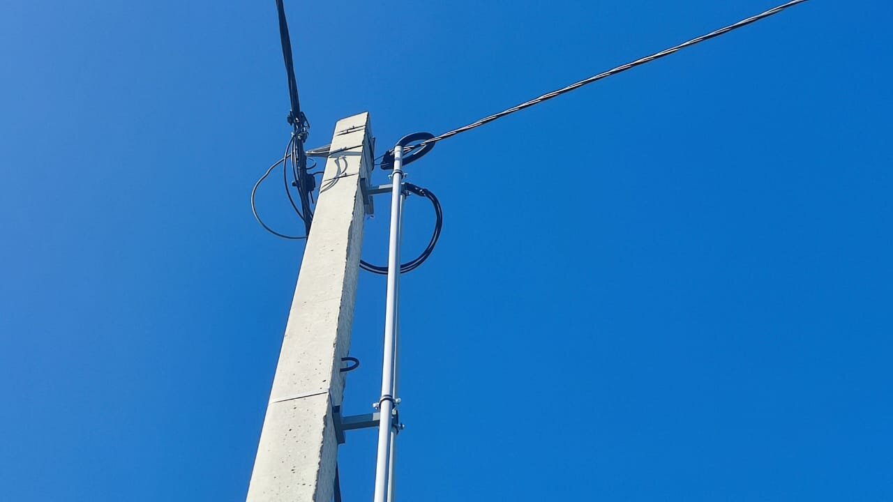 уцн 2.0 опора, опоры связи, опора лэп, подвес волс на опорах вл 110 кв, крепление на столб для