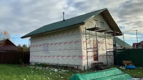утеплитель пеностекло этиз стронг, утепление дачного дома, утепление газобетона снаружи минватой, утепление фасада, утепление дома снаружи