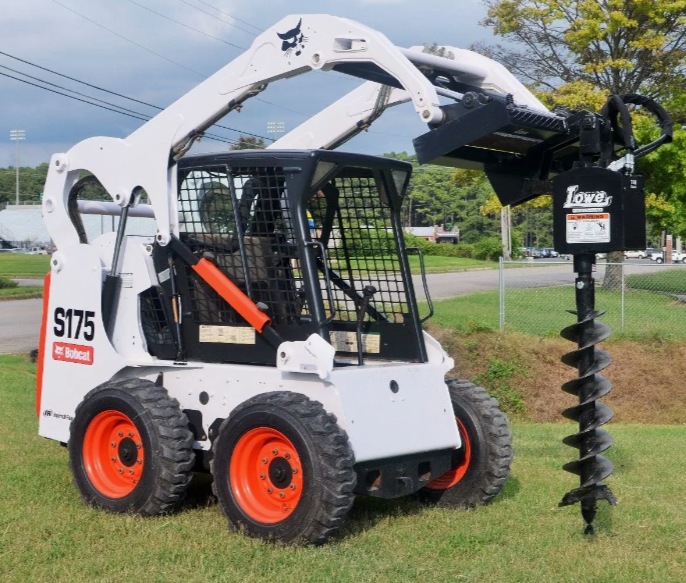 ямобур bobcat, гидробур bobcat 15c, ямобур д400 на базе бобкэт, мини погрузчик bobcat, гидробур для bobcat s770