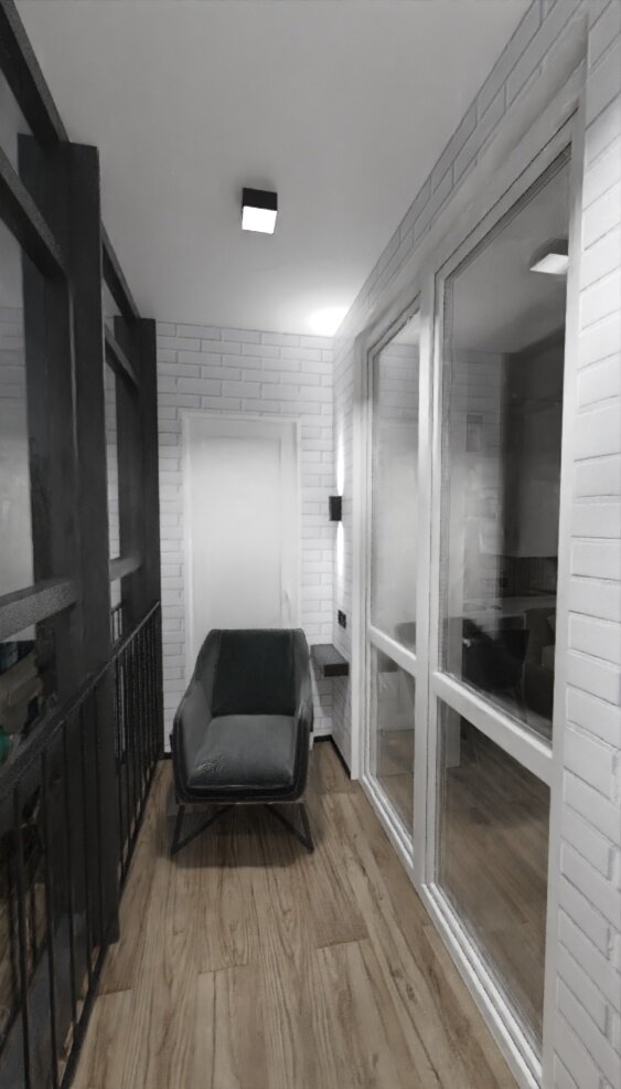 балкон лофт 3м, интерьер балкон, лоджия в стиле лофт, балкон в стиле лофт, дизайн балкона в стиле лофт