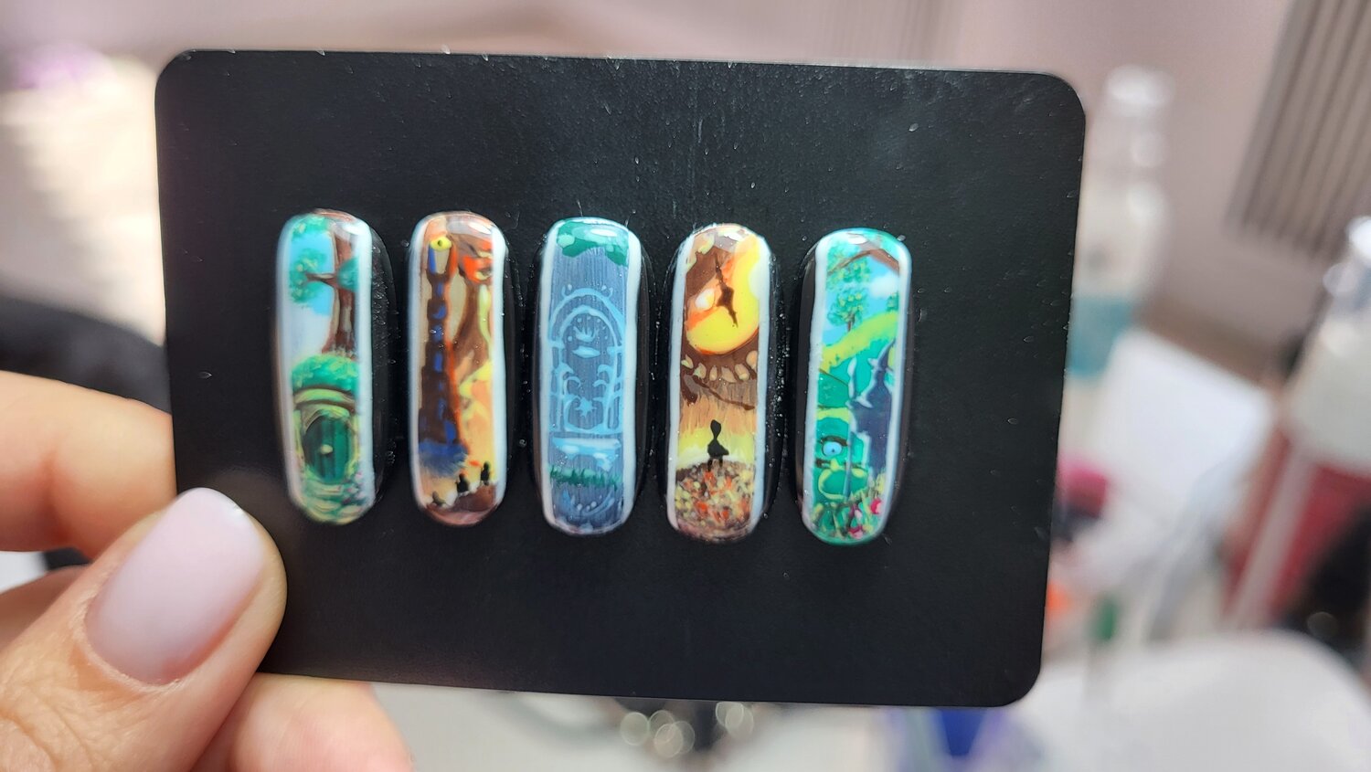 ногти, картины на ногтях, дизайна ногтей, маникюр, роспись на ногтях