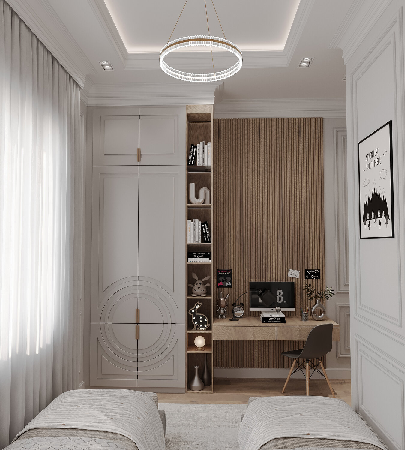 интерьеры в стиле неоклассика, интерьер спальни неоклассика, комната в стиле неоклассика, интерьер спальной, неоклассика спальня