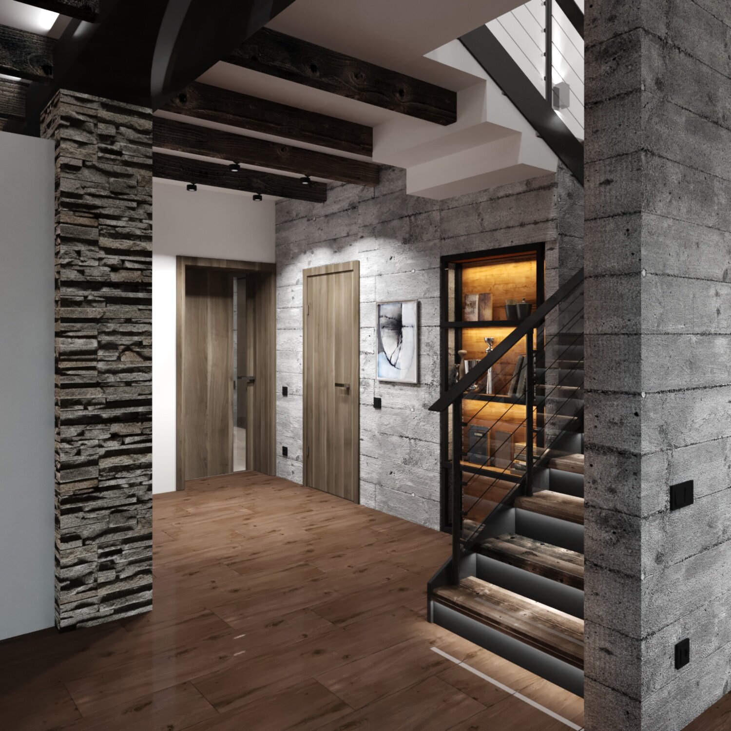 интерьер прихожей в стиле лофт, дизайн коридора в стиле лофт, интерьер прихожей лофт, прихожая в стиле лофт, прихожая лофт софия честерфилд