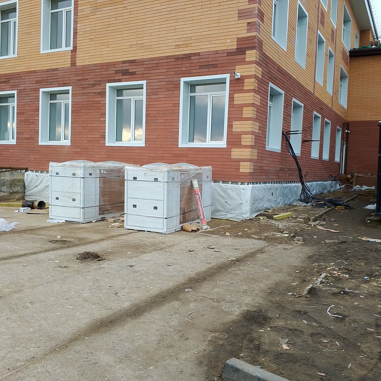здание, новая школа, новый детский сад, строительство школ, школа в якшанге костромская область