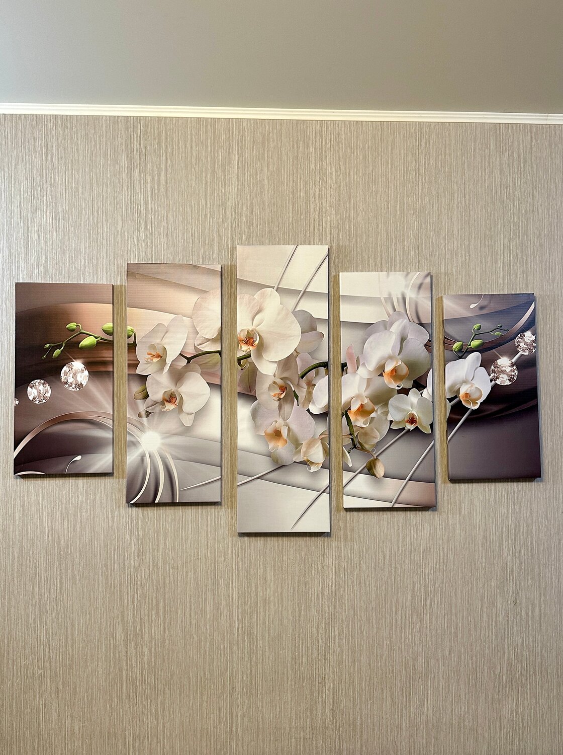 модульная картина орхидея, модульная картина, модульная картина на холсте орхидеи, картина на стену модульная, модульная картина цветы