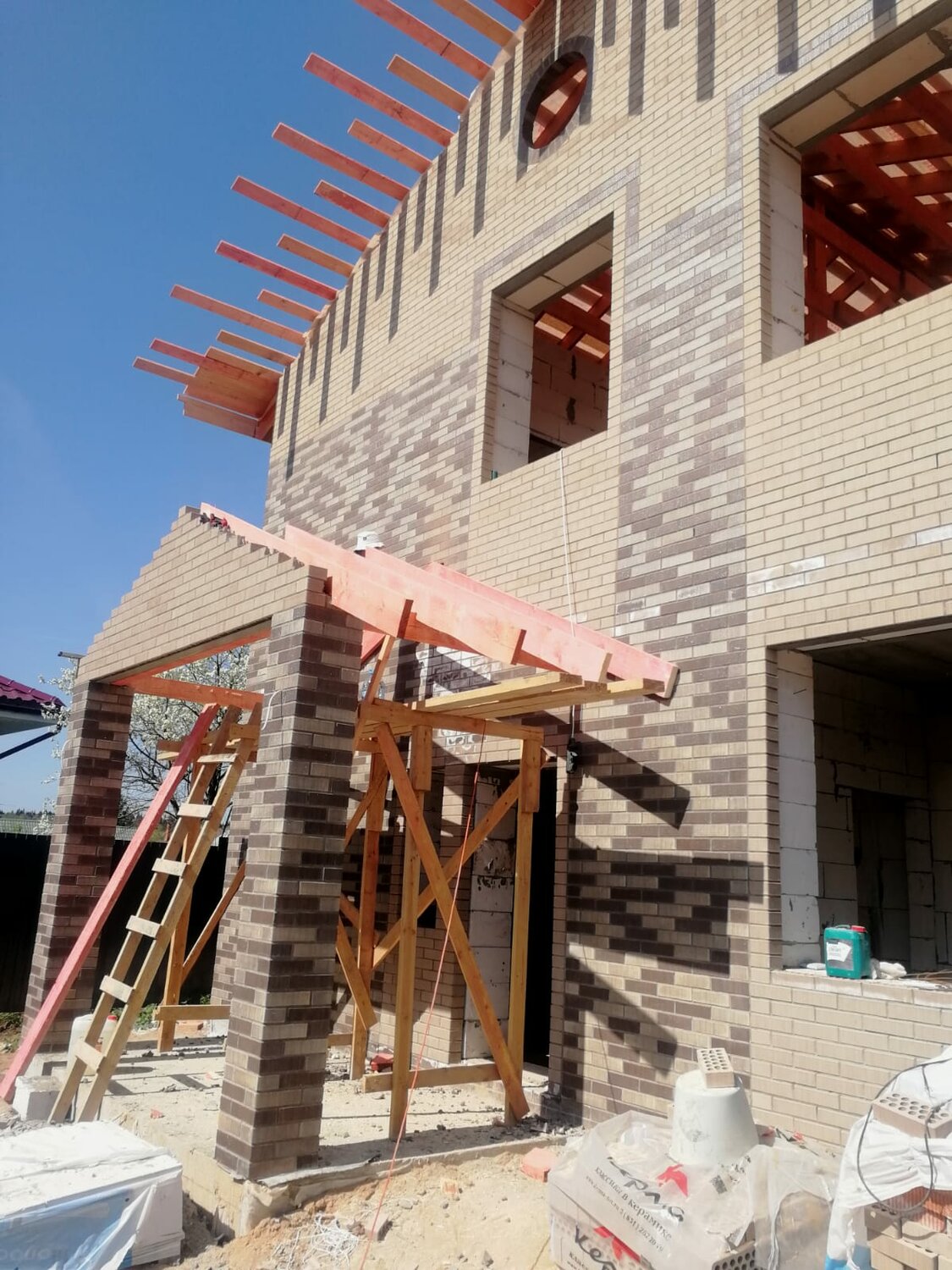 частного дома, кирпич облицовочный, дом 🏡, дома из кирпича, кирпич дом