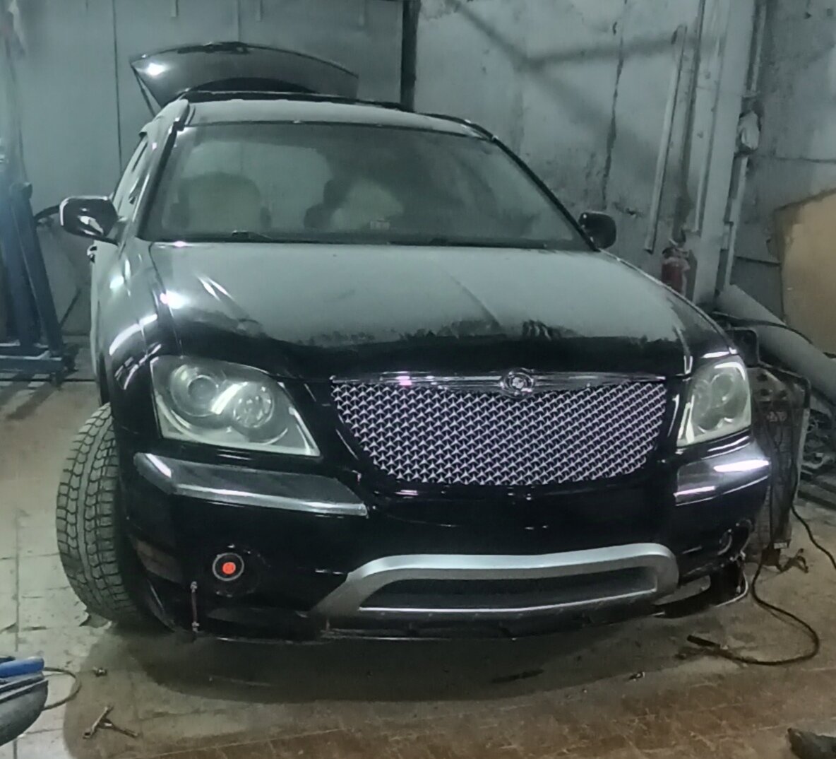 решетка kia sorento 2002 2008, chrysler pacifica 2004, chrysler pacifica cs 2004, крайслер пацифик, Nissan Patrol VI (Y62)