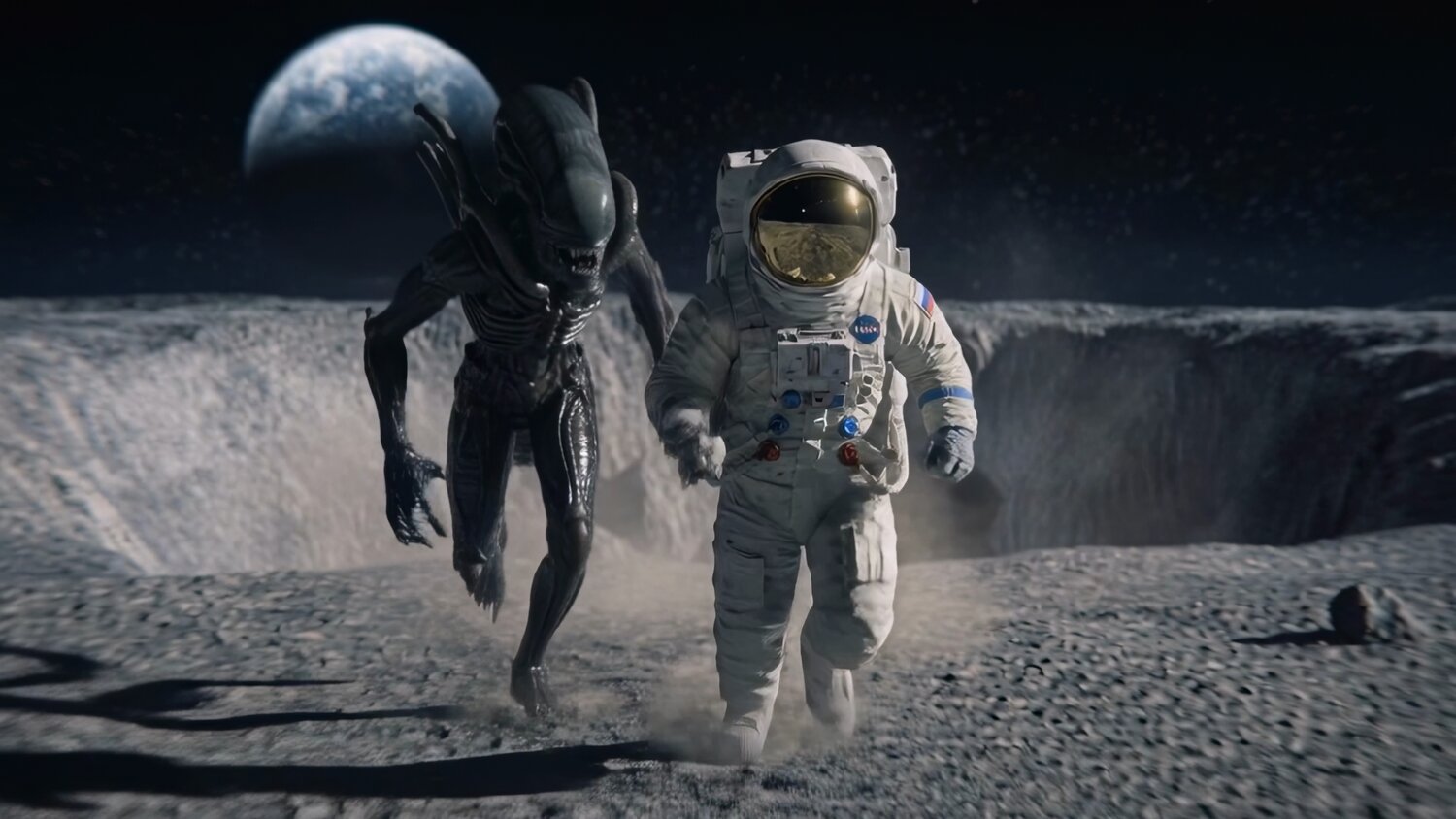 ������������������ ���� ��������������, alien astronaut, astronaut moon, ������������������ ������������, ������������������ �� ����������������