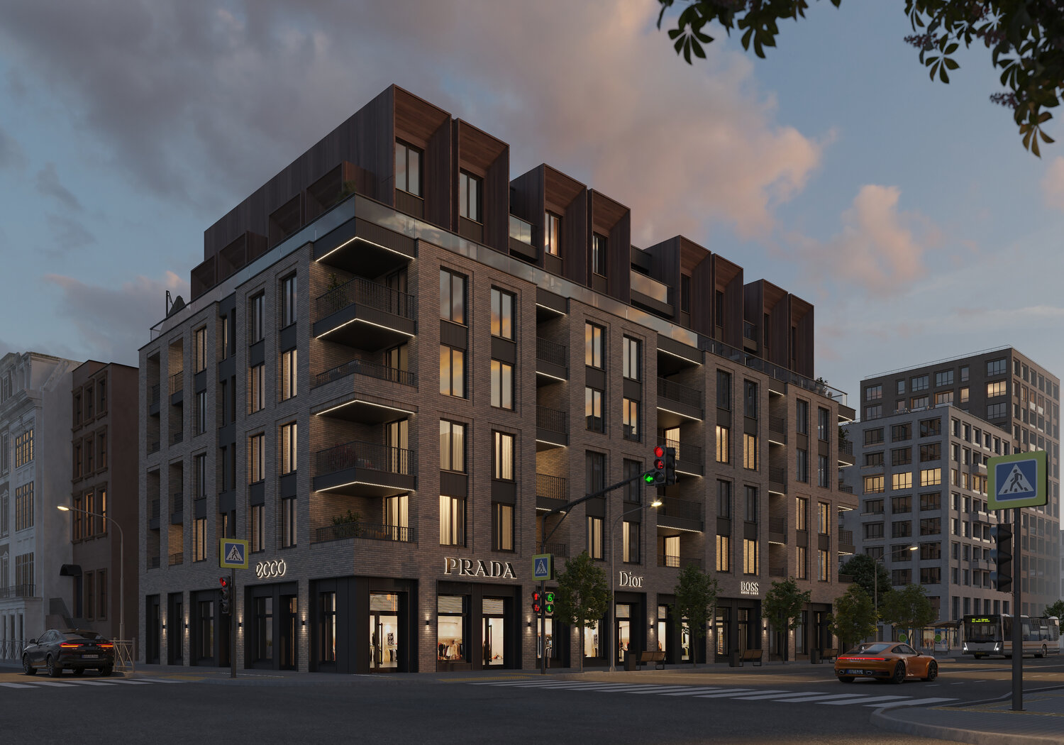 apartment building, residential building, ������������, ���������� ����������������������, ����������