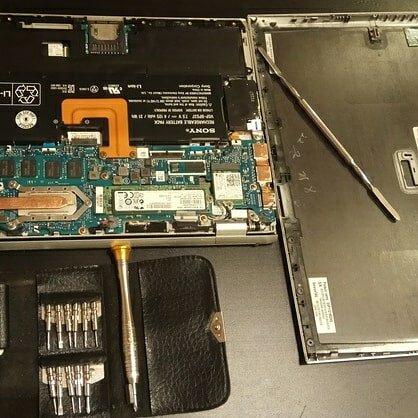 sony vaio pro 11 disassembly, асус к40af., деталь, vaio svd1121 ssd, ноутбук