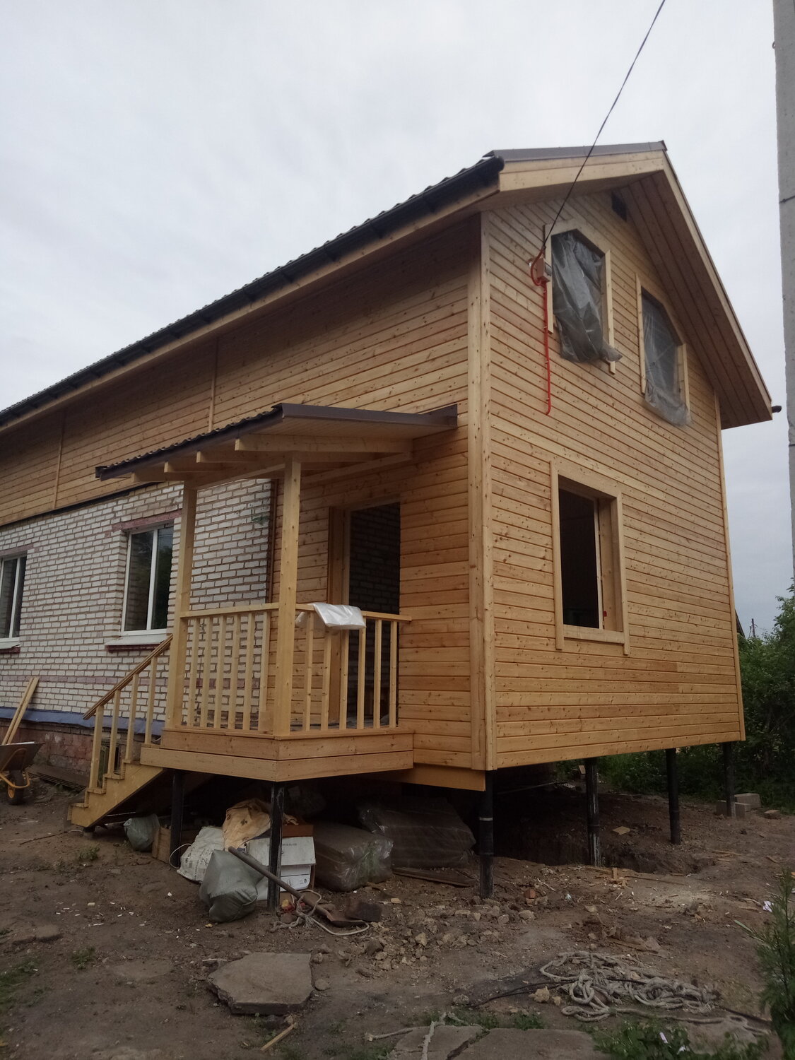 построечка дом из бруса, каркасный дом, каркасно щитовой дом 6х6, ск столетие каркасные дома, дом