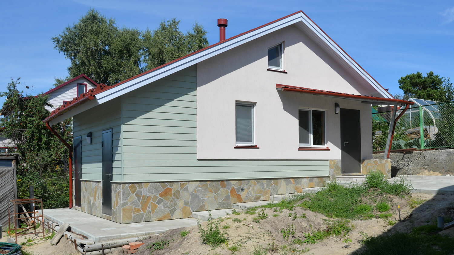 дом, коттедж, загородный дом, дача, дачный дом из газобетона