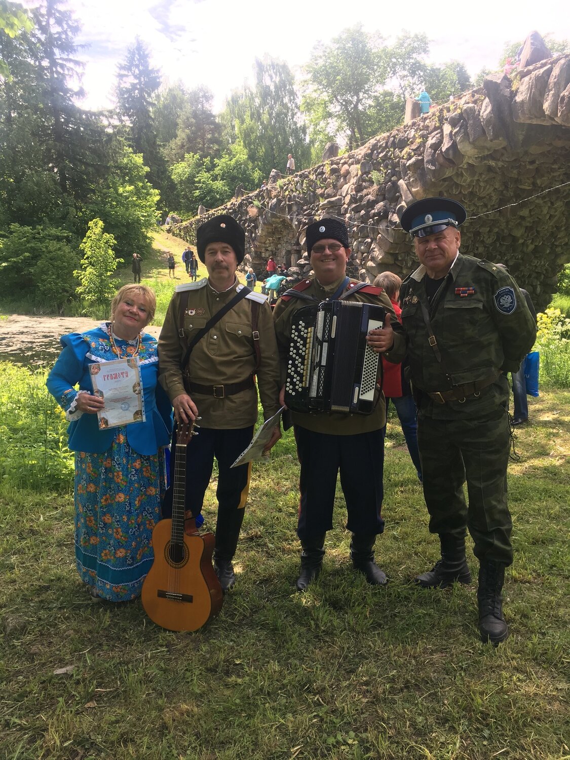 казачий, ветераны крымские пограничники, центр партизан, в деревне, военный