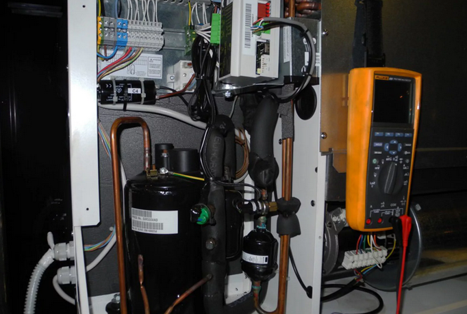 холодильный агрегат на базе zb30kce copeland, прецизионный кондиционер фреоновый, тепловой насос на компрессорной станции, холодильные компрессоры copeland, copeland тепловой насос