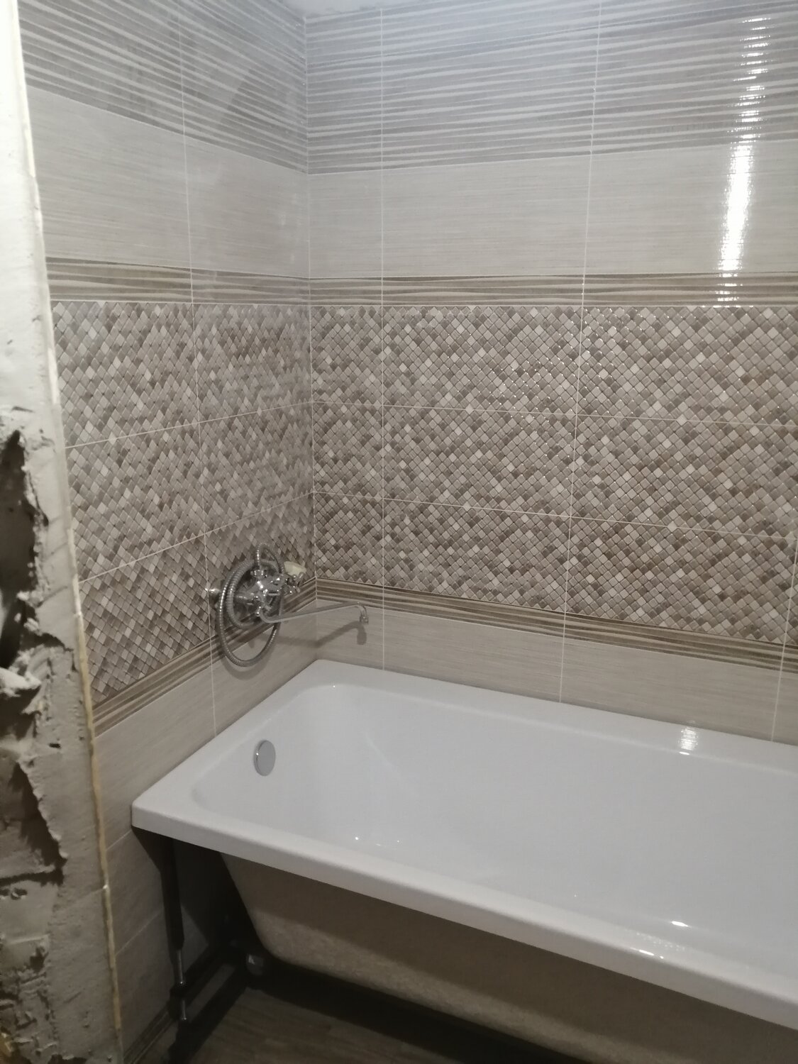 плитка cersanit bella, керамическая плитка bella, для ванны, ванная комната, kerama marazzi суррей ванна