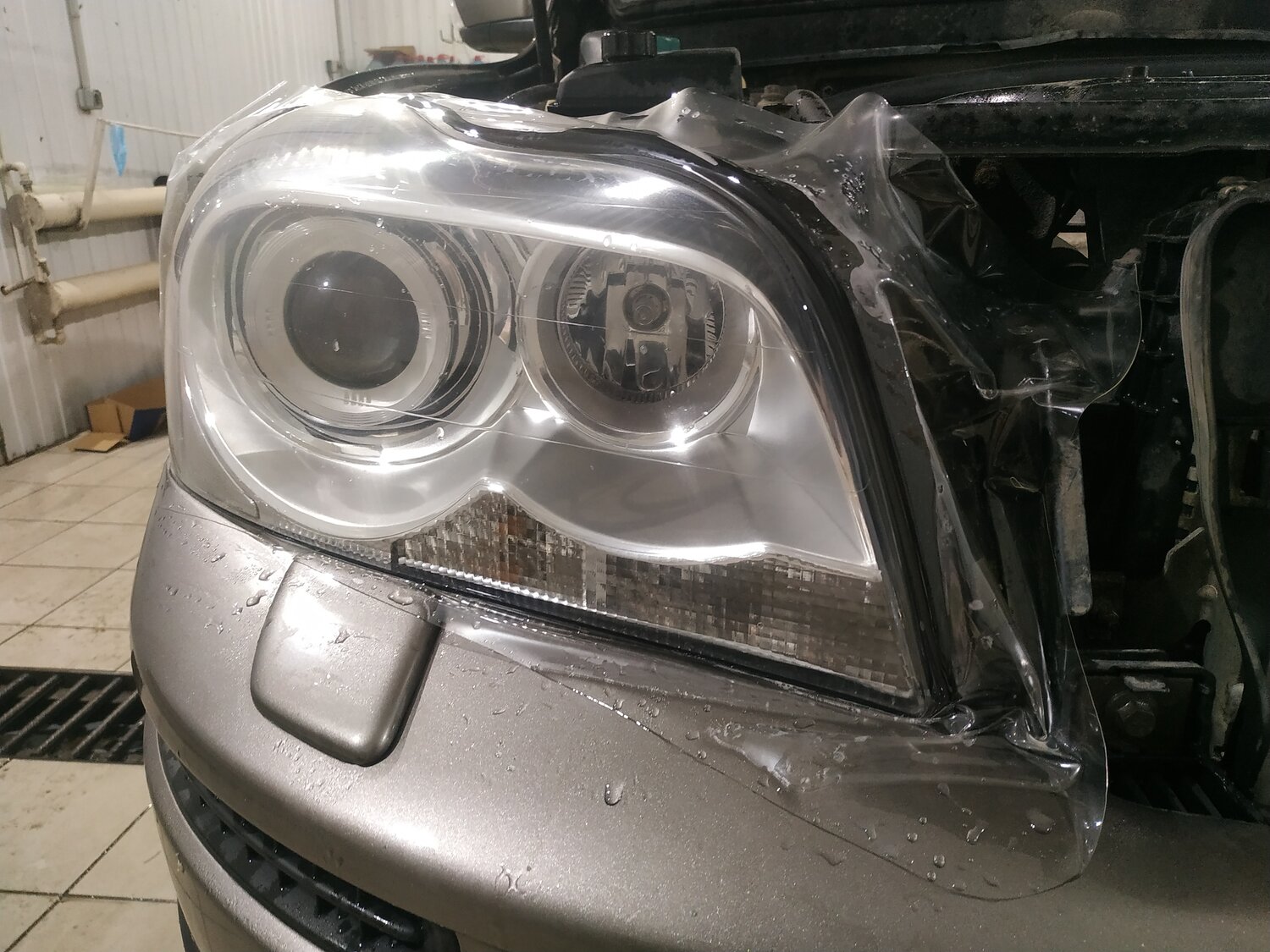 полировка фар ml320, bmw x5 полировка фар, полировка фар вольво, фары вольво xc70, полировка фар до и после