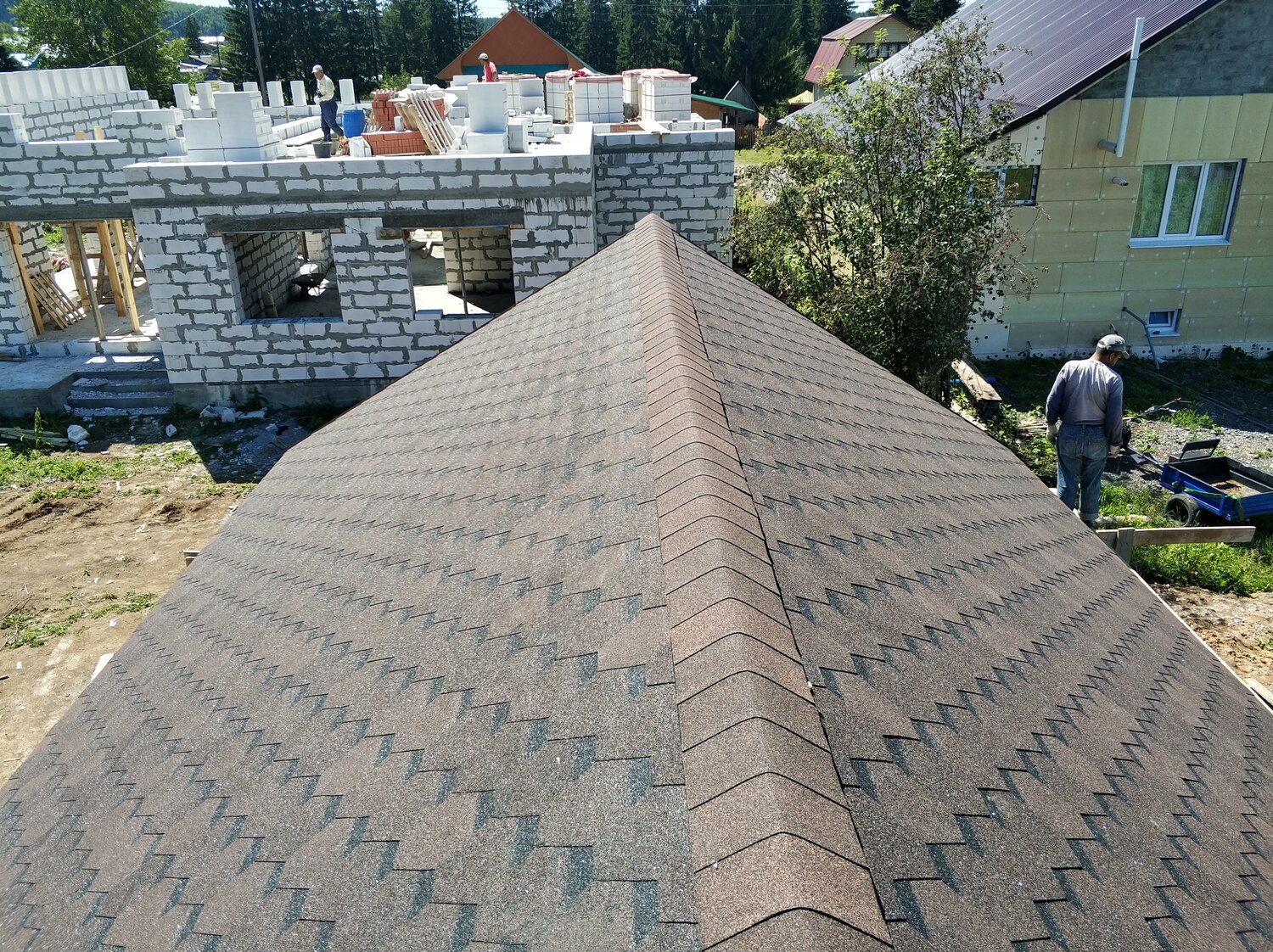 битумная черепица, кровля, шинглас вестерн каньон, черепица, гибкая черепица docke pie premium цюрих изюм