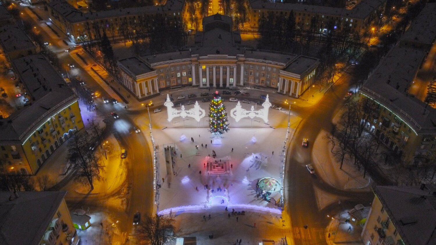 площадь в санкт петербурге, центральная площадь, городской пейзаж, новогодний, центральная площадь тюмень