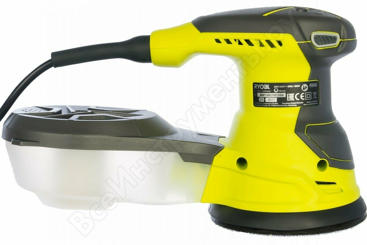 эксцентриковая шлифмашина ryobi ros300, шлифовальная машина ryobi ros300, ryobi шлифмашинка эксцентриковая, ryobi ros310-sa20 5133003616, шлифмашинка ryobi 300w