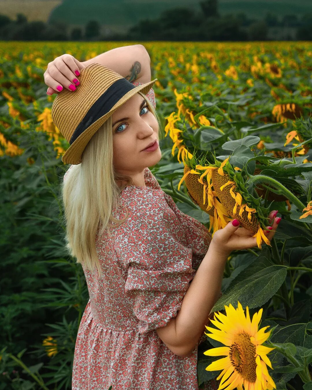 фотосессия в подсолнухах идеи, девушка, фотосессия в подсолнухах, подсолнух, поле с подсолнухами