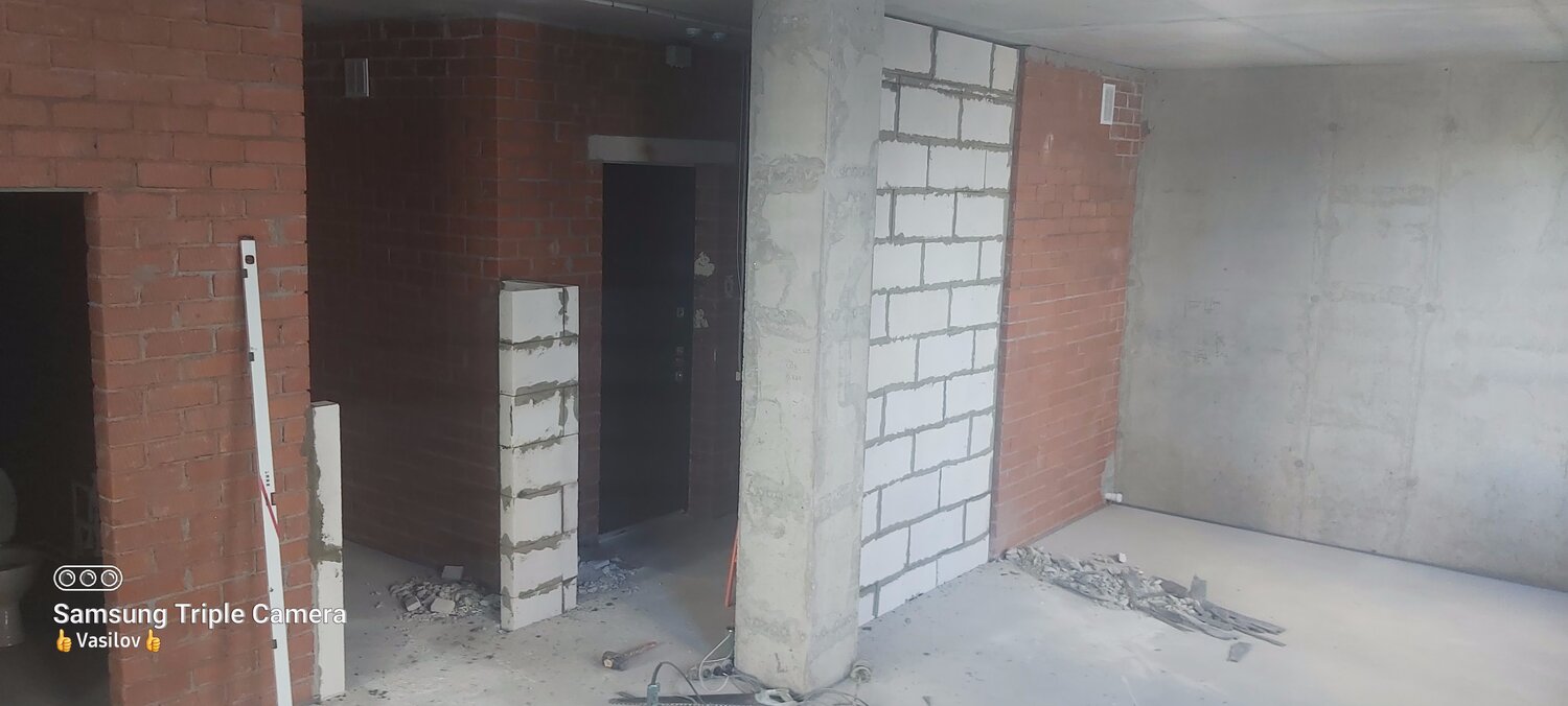 квартиры, интерьер, перегородка из пеноблоков, старая купавна чехова 4 новостройка, жилой комплекс
