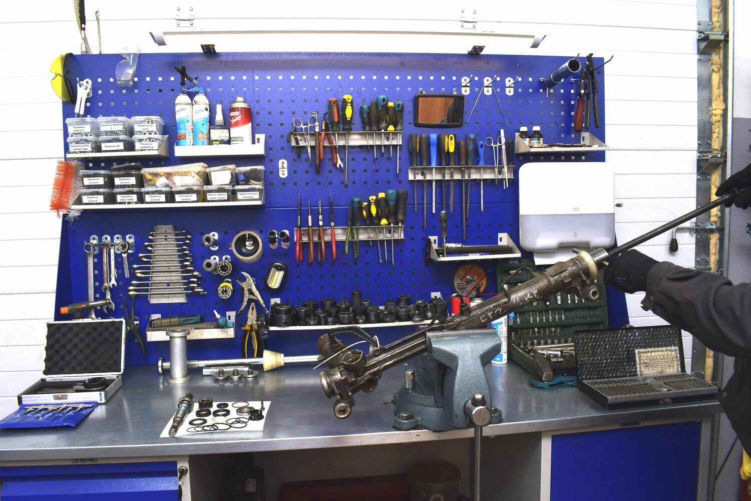 аппарат для восстановления рулевых реек, repair shop, оборудование, сервисный центр, инструмент