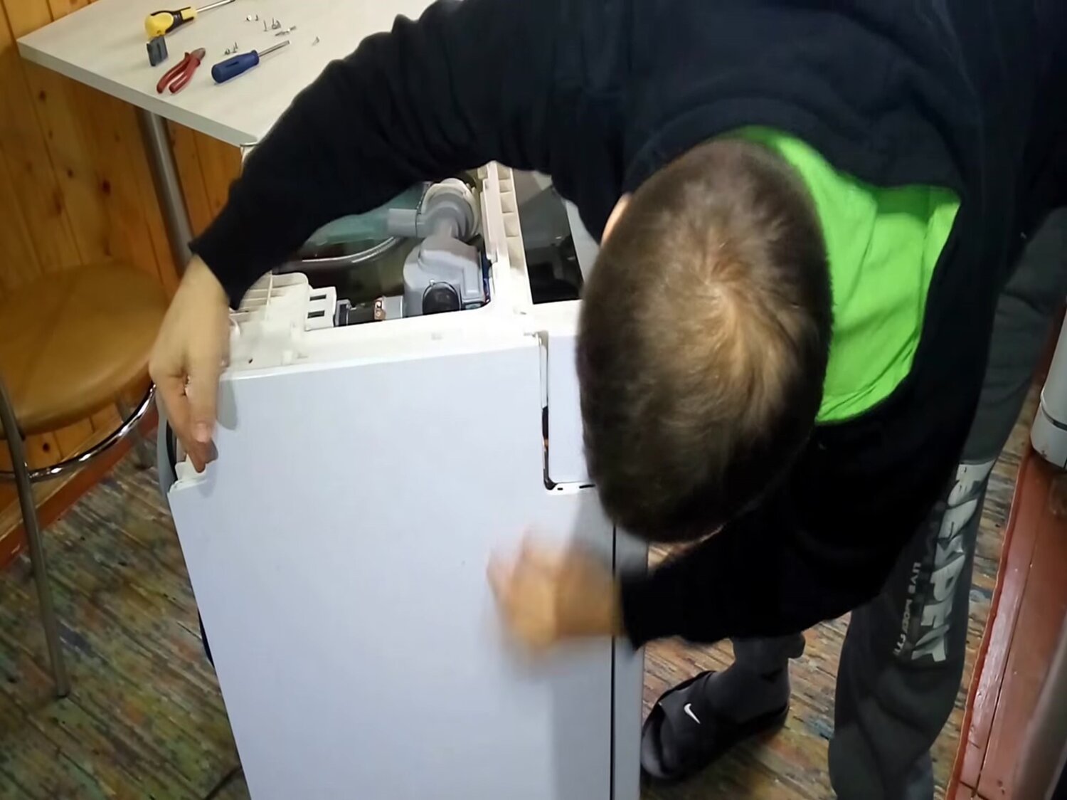 техника, бытовая техника, шкаф, обслуживание, коробка