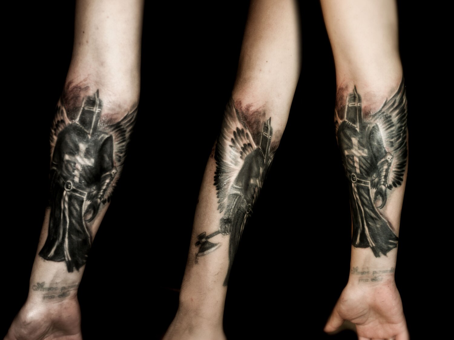 полурукав обычный тату, тату полурукав лес, предплечье, тату, tattoo