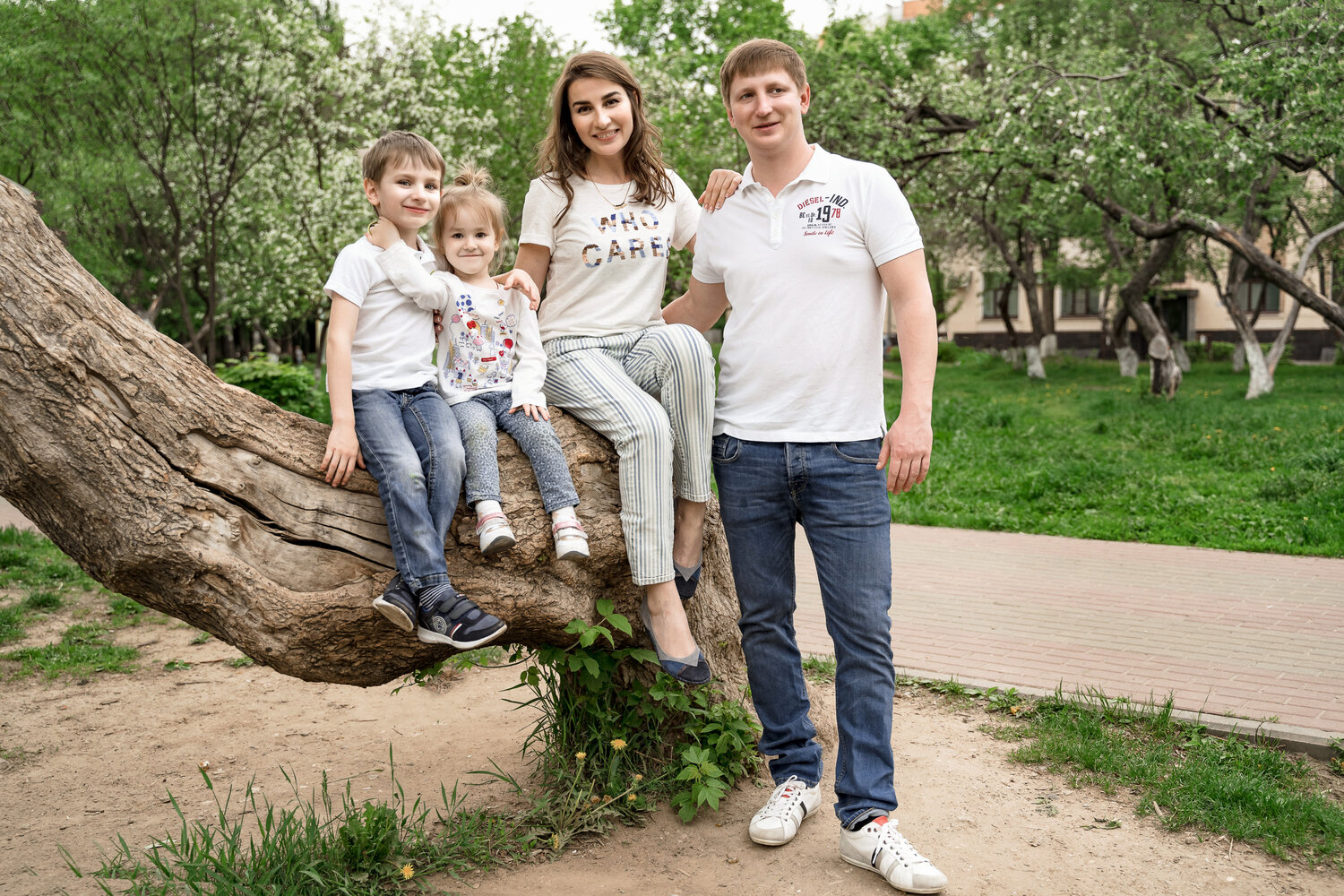 семейная фотосессия, семейный, семья в парке, человек, люди