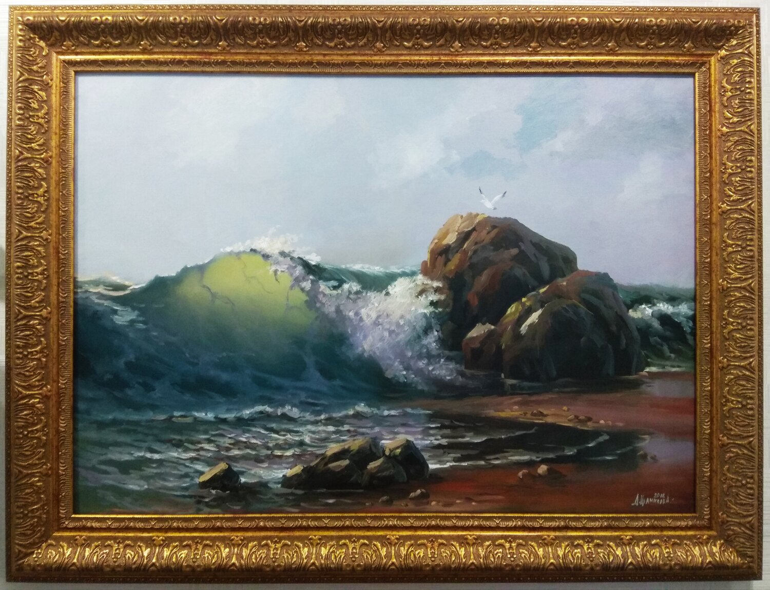 масляная живопись, морской пейзаж, коваль владимир картины море, картина, крымский художник захаров