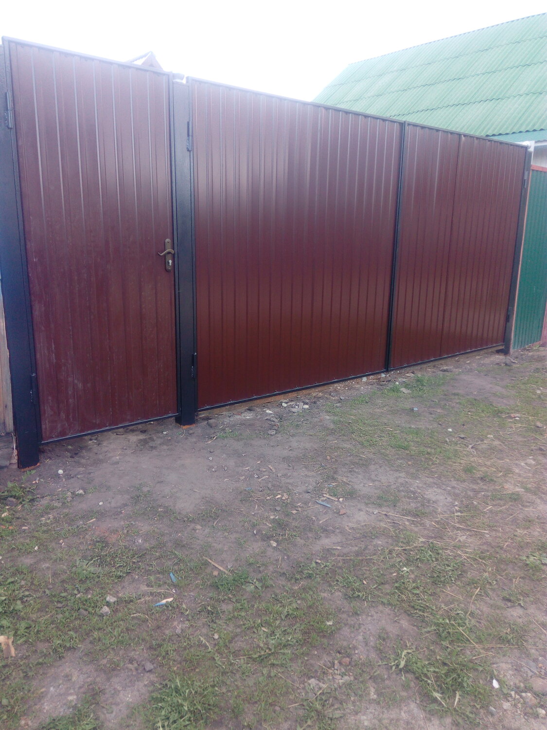 забор из профлиста, забор из профнастила, забор из профлиста с60, заборы из профнастила в димитровграде, забор из профлиста в рамке