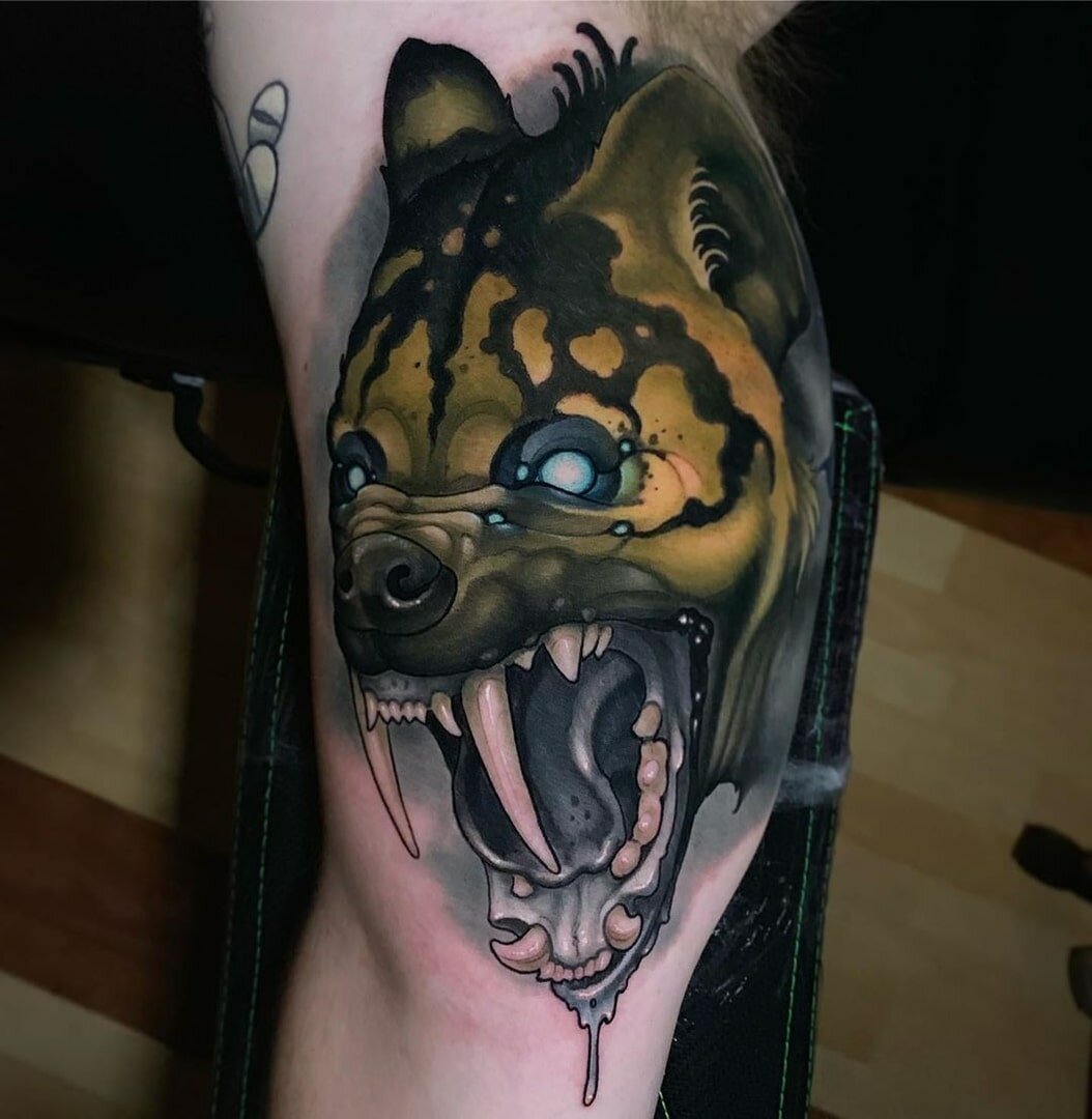 тату гиена, татуировка, татуировщик, tattoo, татуировки животные